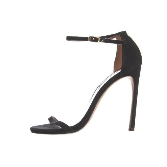 Stuart Weitzman Shoes - Stuart Weitzman Black Ankle Strap Heels Suede Sz 8  Excellent Condition